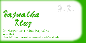 hajnalka kluz business card